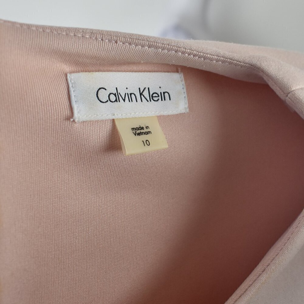Calvin Klein Sheath Fitted Dress Pink - 10 - Picture 8 of 8